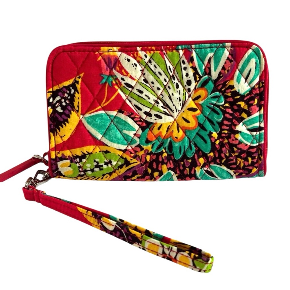 Vera Bradley Wristlet Wallet‎ – Vibrant Floral Pattern
